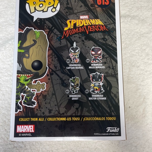 Funko Pop Spider-Man Maximum Venom Venomized Groot #613 10" Vinyl Bobblehead - Picture 4 of 4